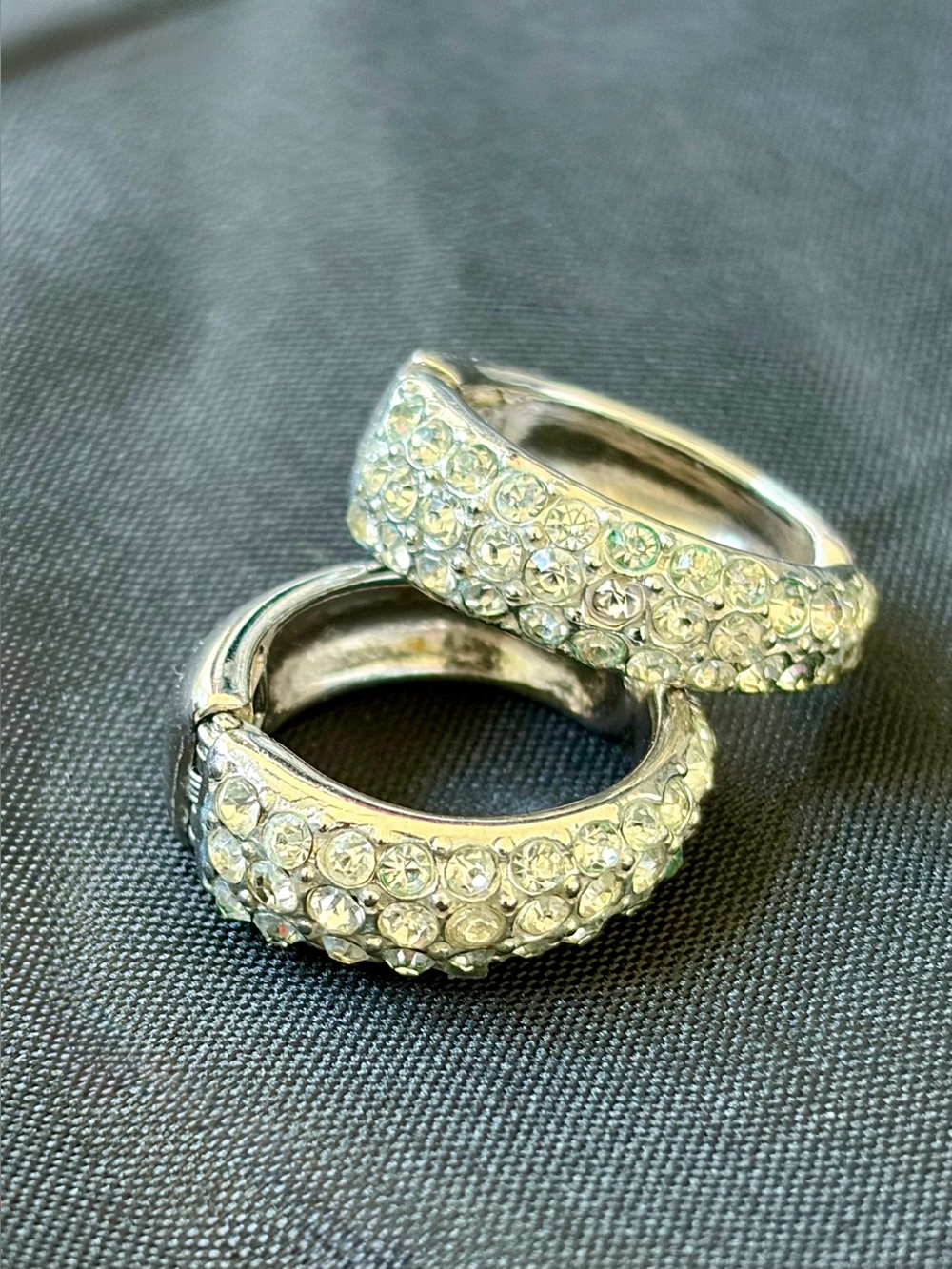 Ora Crystal Pavé Clip On Earrings